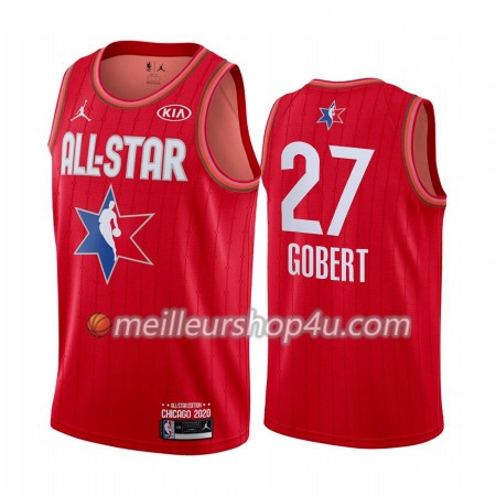 Maillot Basket Homme Utah Jazz Rudy Gobert 27 2020 All-Star Jordan Brand Rouge Swingman